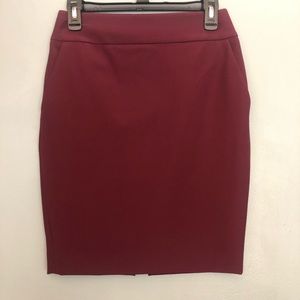 Express maroon pencil skirt size 4